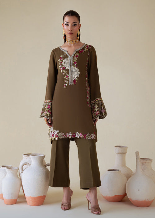 Saira Shakira | Basic Pret 25 | Moss - by Libasekhas UK - Registered Vendor of : Saira Shakira - 100% Original Designer Dress