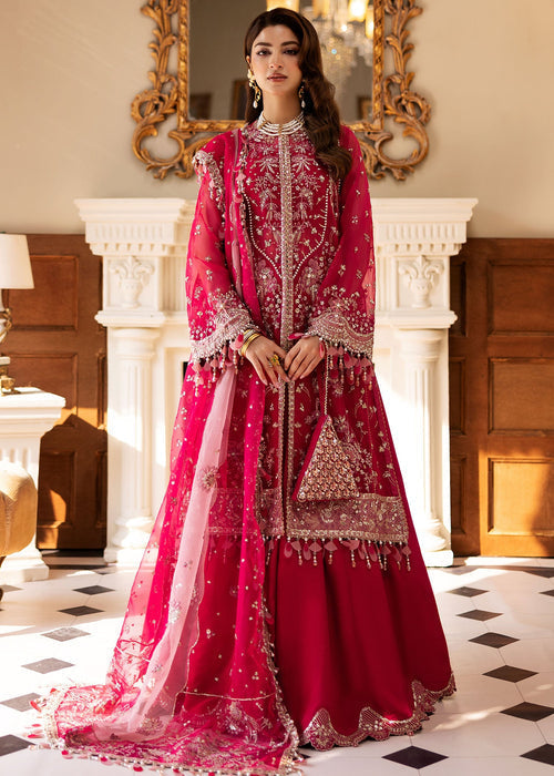 Sadaf Fawad Khan | Wedding Festive 25 | Fuschia Rose - by Libasekhas UK - Registered Vendor of : Sadaf Fawad Khan - 100% Original Designer Dress