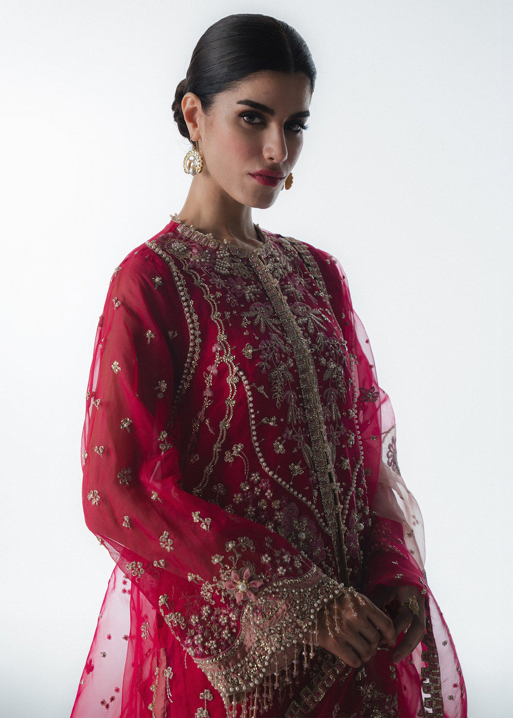 Sadaf Fawad Khan | Festive 25 | Fuschia Rose - by Libasekhas UK - Registered Vendor of : Sadaf Fawad Khan - 100% Original Designer Dress