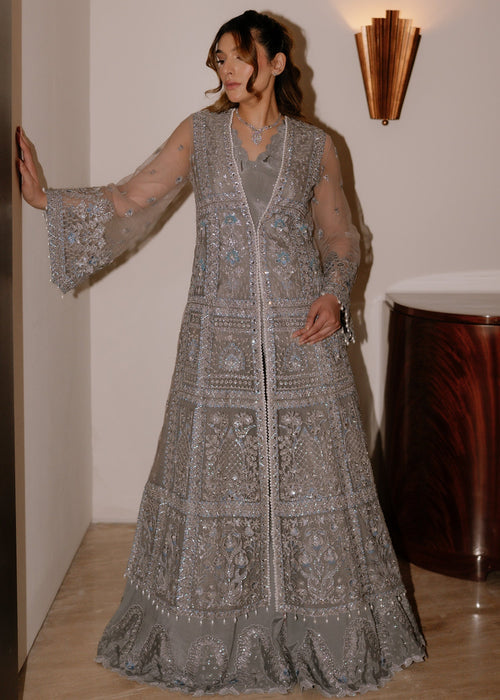 Sadaf Fawad Khan | Wedding Festive 25 | Overcast Whisper - by Libasekhas UK - Registered Vendor of : Sadaf Fawad Khan - 100% Original Designer Dress