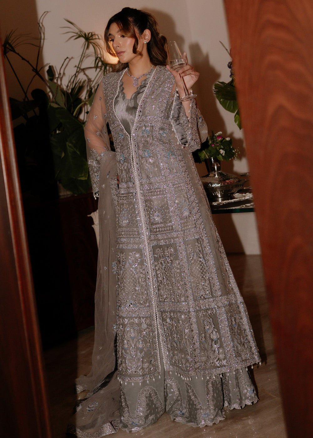 Sadaf Fawad Khan | Festive 25 | Overcast Whisper - by Libasekhas UK - Registered Vendor of : Sadaf Fawad Khan - 100% Original Designer Dress