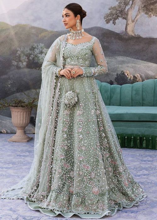 Sadaf Fawad Khan | Wedding Festive 25 | Seafoam - by Libasekhas UK - Registered Vendor of : Sadaf Fawad Khan - 100% Original Designer Dress