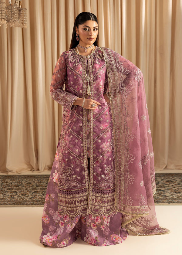 Maryum N Maria | Vasl Pret | UN-08 - LAVENDER - by Libasekhas UK - Registered Vendor of : Diara Couture - 100% Original Designer Dress