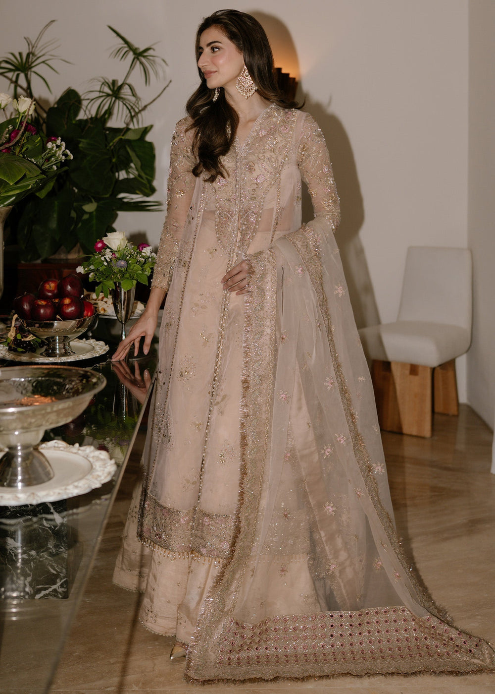 Sadaf Fawad Khan | Festive 25 | Ivory Celeste - by Libasekhas UK - Registered Vendor of : Sadaf Fawad Khan - 100% Original Designer Dress