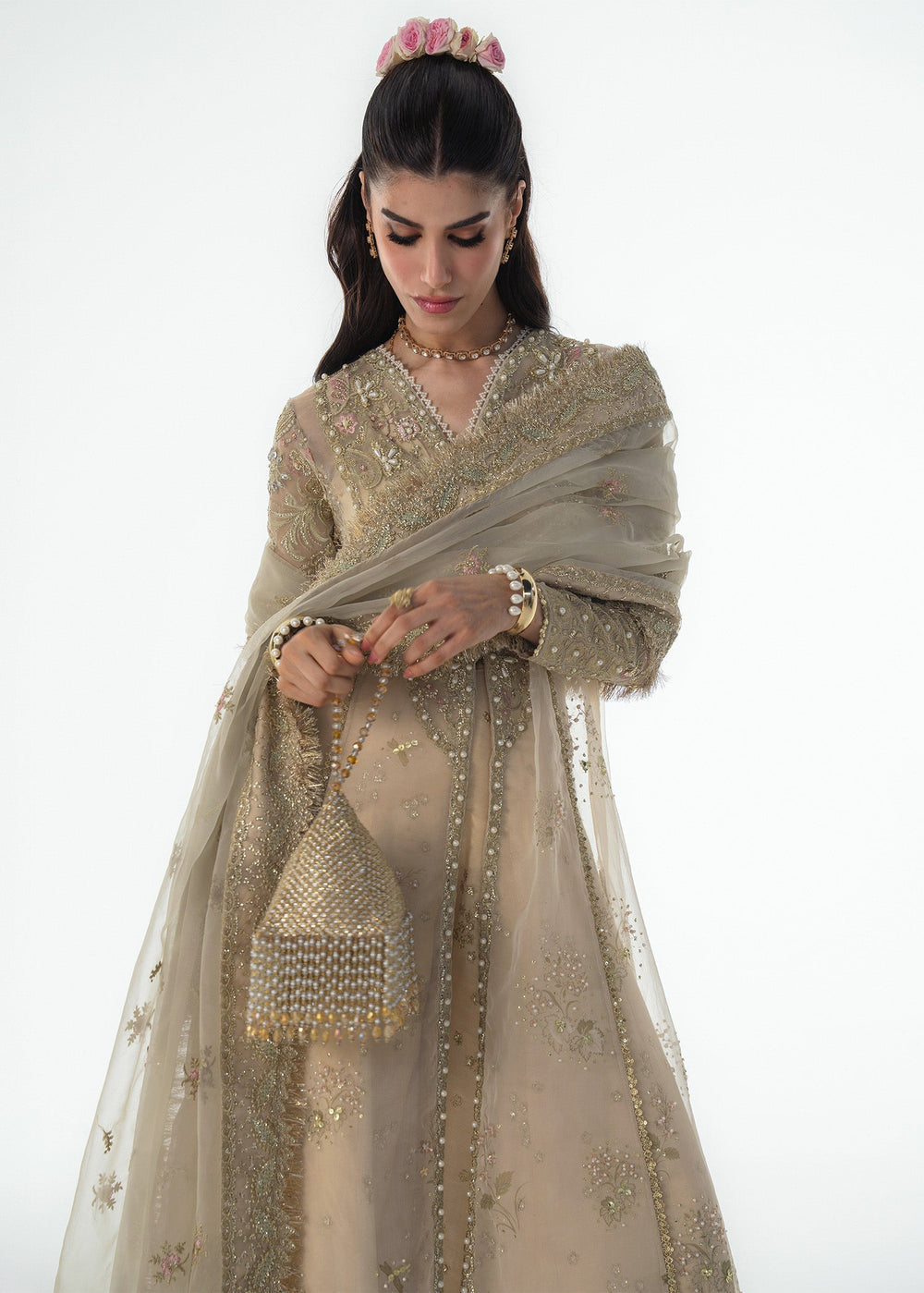 Sadaf Fawad Khan | Festive 25 | Ivory Celeste - by Libasekhas UK - Registered Vendor of : Sadaf Fawad Khan - 100% Original Designer Dress