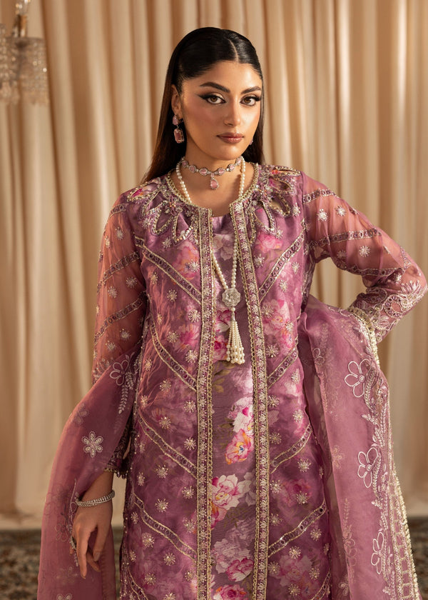 Maryum N Maria | Vasl Pret | UN-08 - LAVENDER - by Libasekhas UK - Registered Vendor of : Diara Couture - 100% Original Designer Dress