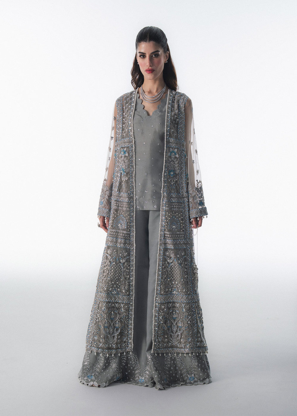 Sadaf Fawad Khan | Festive 25 | Overcast Whisper - by Libasekhas UK - Registered Vendor of : Sadaf Fawad Khan - 100% Original Designer Dress