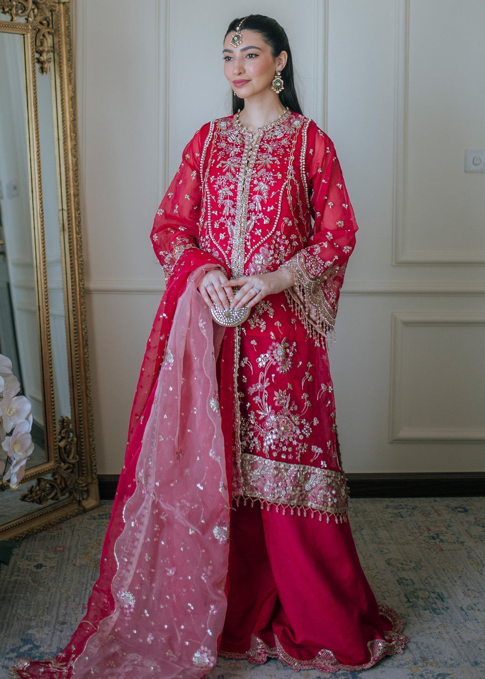 Sadaf Fawad Khan | Festive 25 | Fuschia Rose - by Libasekhas UK - Registered Vendor of : Sadaf Fawad Khan - 100% Original Designer Dress
