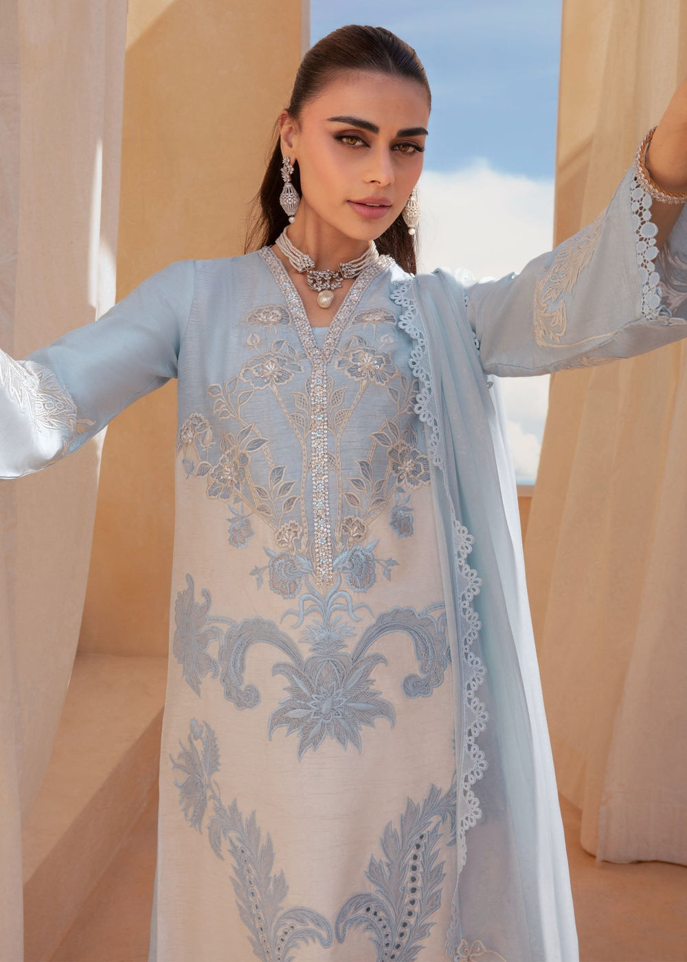 Saira Shakira | Rosea Casual Pret 25 | Keshi - by Libasekhas UK - Registered Vendor of : Saira Shakira - 100% Original Designer Dress