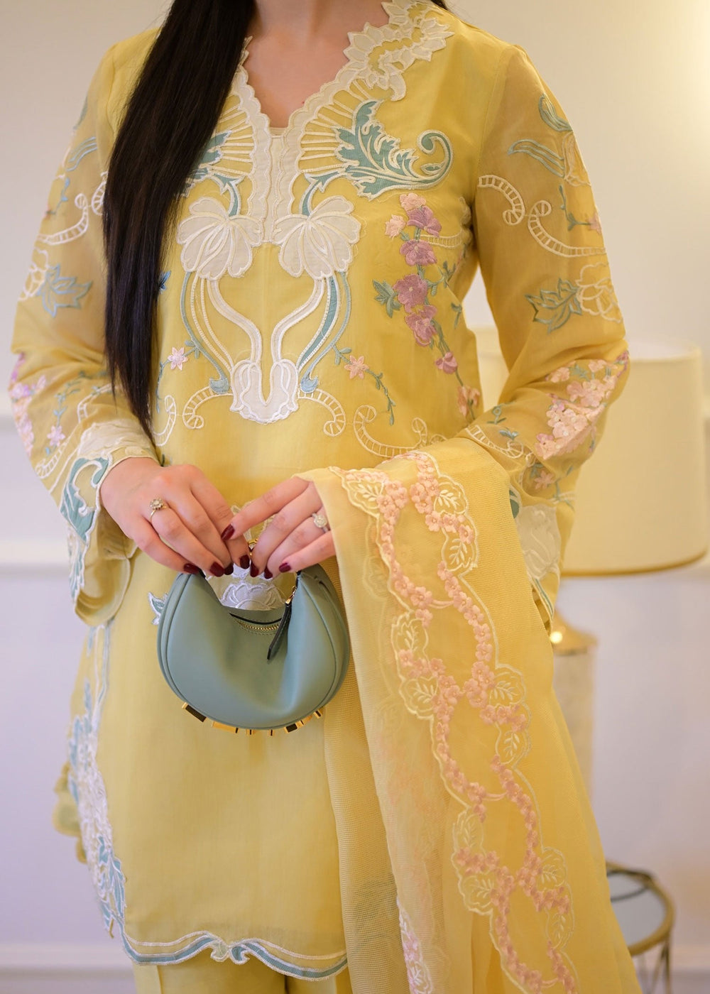 Saira Shakira | Rosea Casual Pret 25 | Dandelion Hues - by Libasekhas UK - Registered Vendor of : Saira Shakira - 100% Original Designer Dress