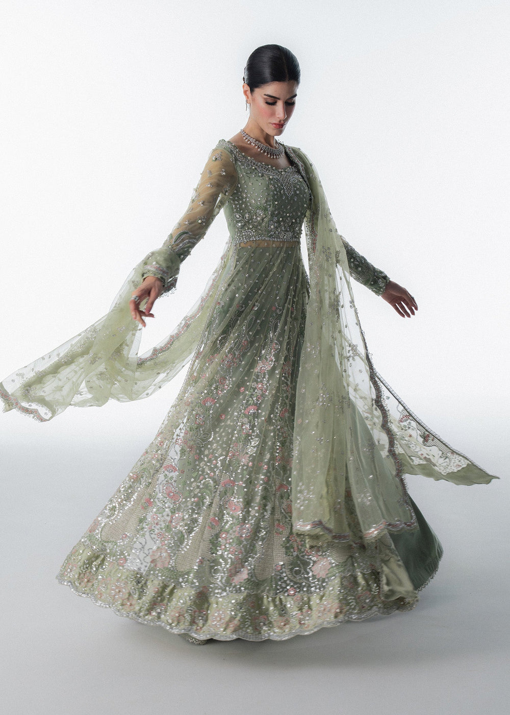 Sadaf Fawad Khan | Festive 25 | Seafoam - by Libasekhas UK - Registered Vendor of : Sadaf Fawad Khan - 100% Original Designer Dress