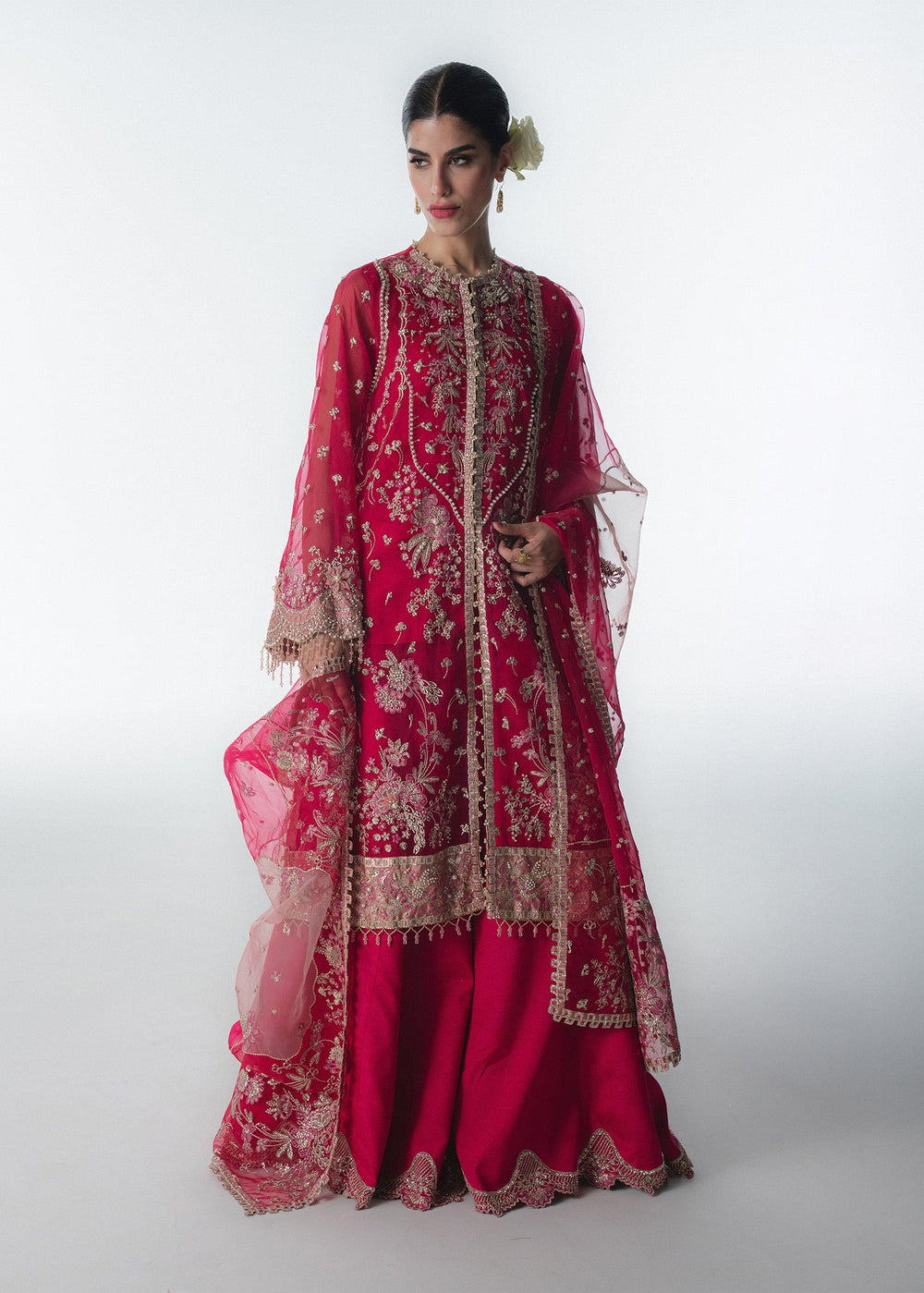 Sadaf Fawad Khan | Festive 25 | Fuschia Rose - by Libasekhas UK - Registered Vendor of : Sadaf Fawad Khan - 100% Original Designer Dress
