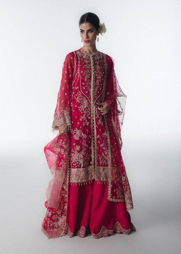 Sadaf Fawad Khan | Festive 25 | Fuschia Rose - by Libasekhas UK - Registered Vendor of : Sadaf Fawad Khan - 100% Original Designer Dress