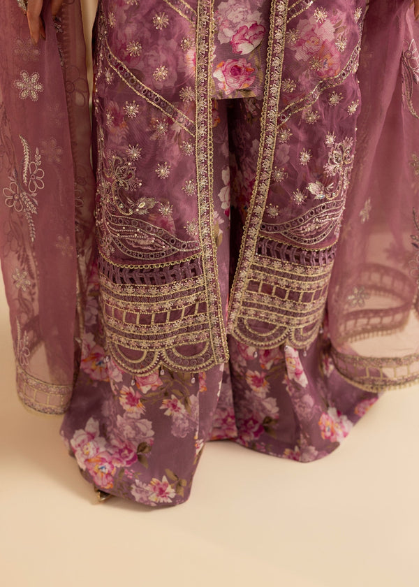 Maryum N Maria | Vasl Pret | UN-08 - LAVENDER - by Libasekhas UK - Registered Vendor of : Diara Couture - 100% Original Designer Dress