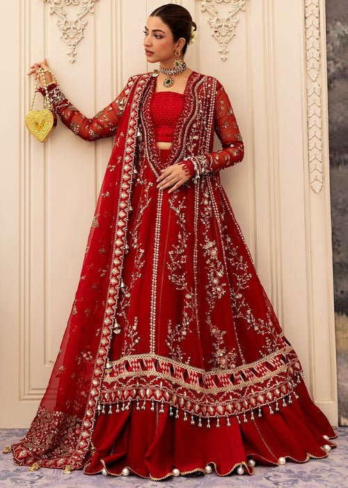 Sadaf Fawad Khan | Wedding Festive 25 | Scarlet - by Libasekhas UK - Registered Vendor of : Sadaf Fawad Khan - 100% Original Designer Dress