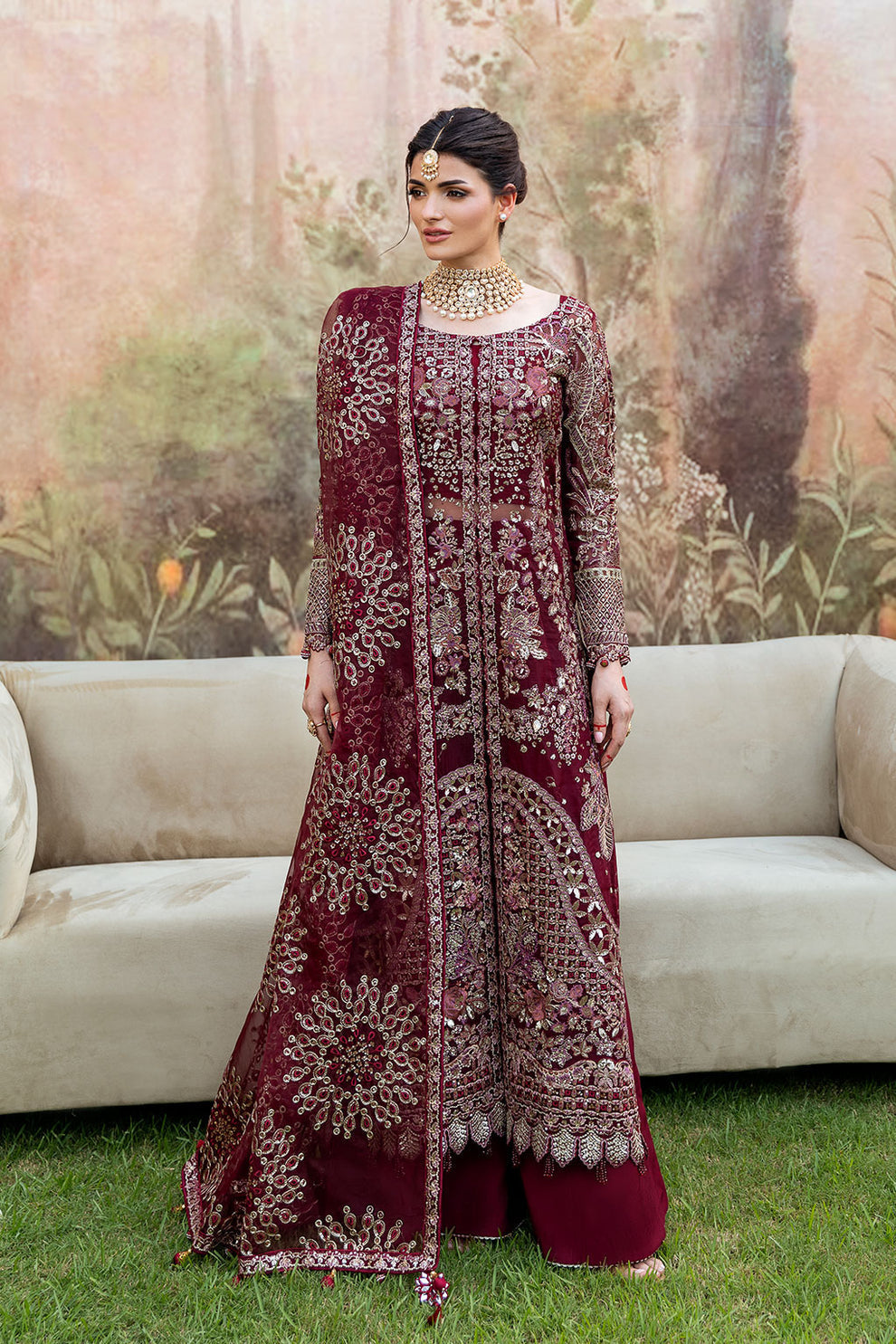Shagna | Mehfil Festive Formals | SF-07-AMANAT - by Libasekhas UK - Registered Vendor of : Ramsha - 100% Original Designer Dress