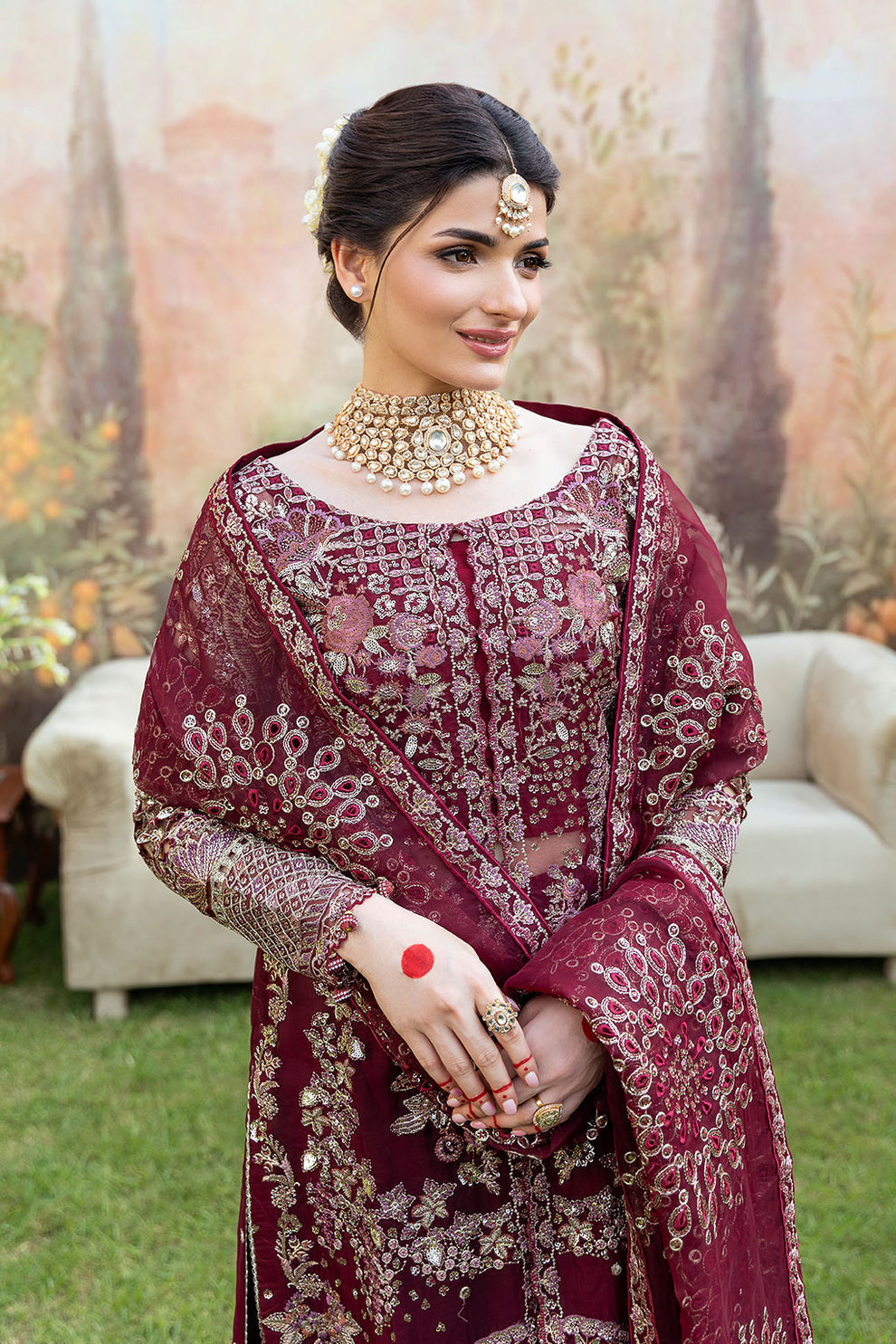 Shagna | Mehfil Festive Formals | SF-07-AMANAT - by Libasekhas - Registered Vendor of : Shagna - 100% Original Designer Dress