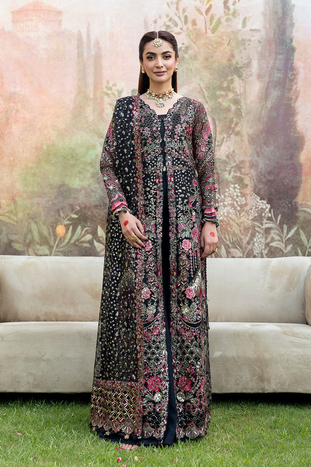 Shagna | Mehfil Festive Formals | SF-08-KAJAL - by Libasekhas UK - Registered Vendor of : Ramsha - 100% Original Designer Dress
