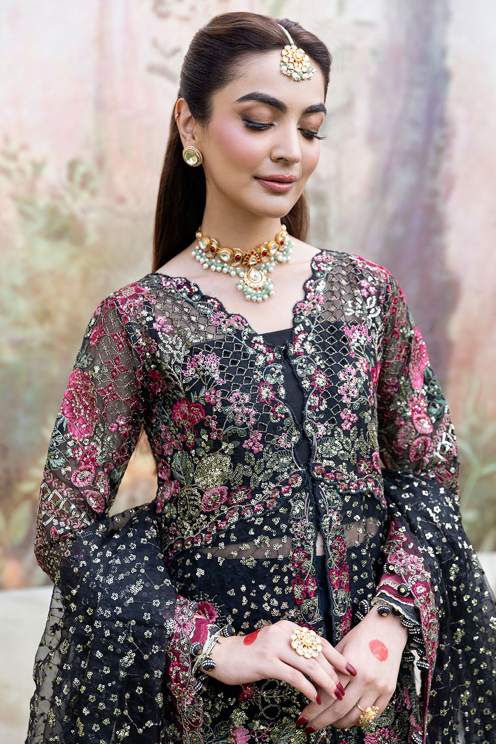 Shagna | Mehfil Festive Formals | SF-08-KAJAL - by Libasekhas UK - Registered Vendor of : Ramsha - 100% Original Designer Dress