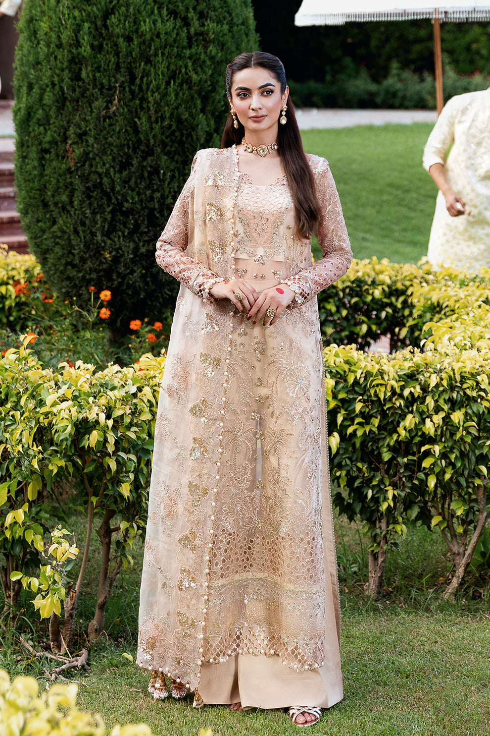 Shagna | Mehfil Festive Formals | SF-05- SUNDAL - by Libasekhas - Registered Vendor of : Shagna - 100% Original Designer Dress