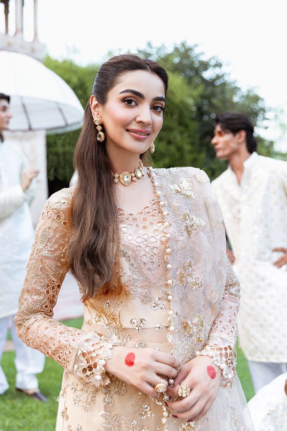 Shagna | Mehfil Festive Formals | SF-05- SUNDAL - by Libasekhas UK - Registered Vendor of : Ramsha - 100% Original Designer Dress