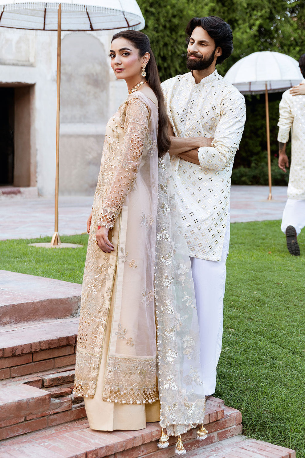 Shagna | Mehfil Festive Formals | SF-05- SUNDAL - by Libasekhas UK - Registered Vendor of : Ramsha - 100% Original Designer Dress