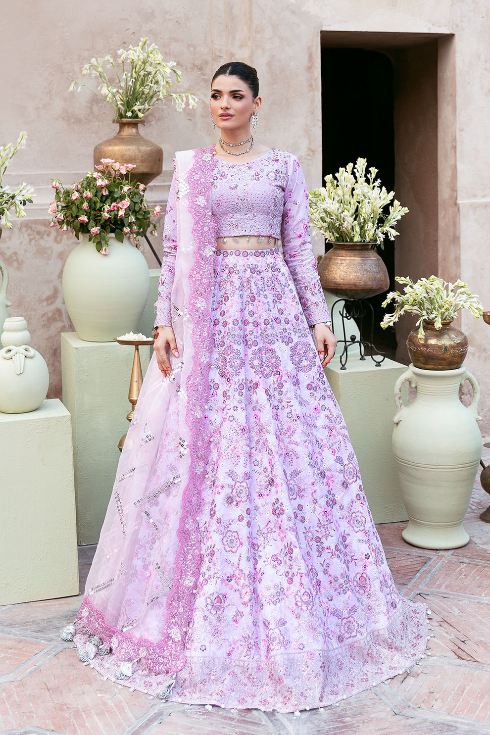 Shagna | Mehfil Festive Formals | SF-10- PANKH - by Libasekhas UK - Registered Vendor of : Ramsha - 100% Original Designer Dress