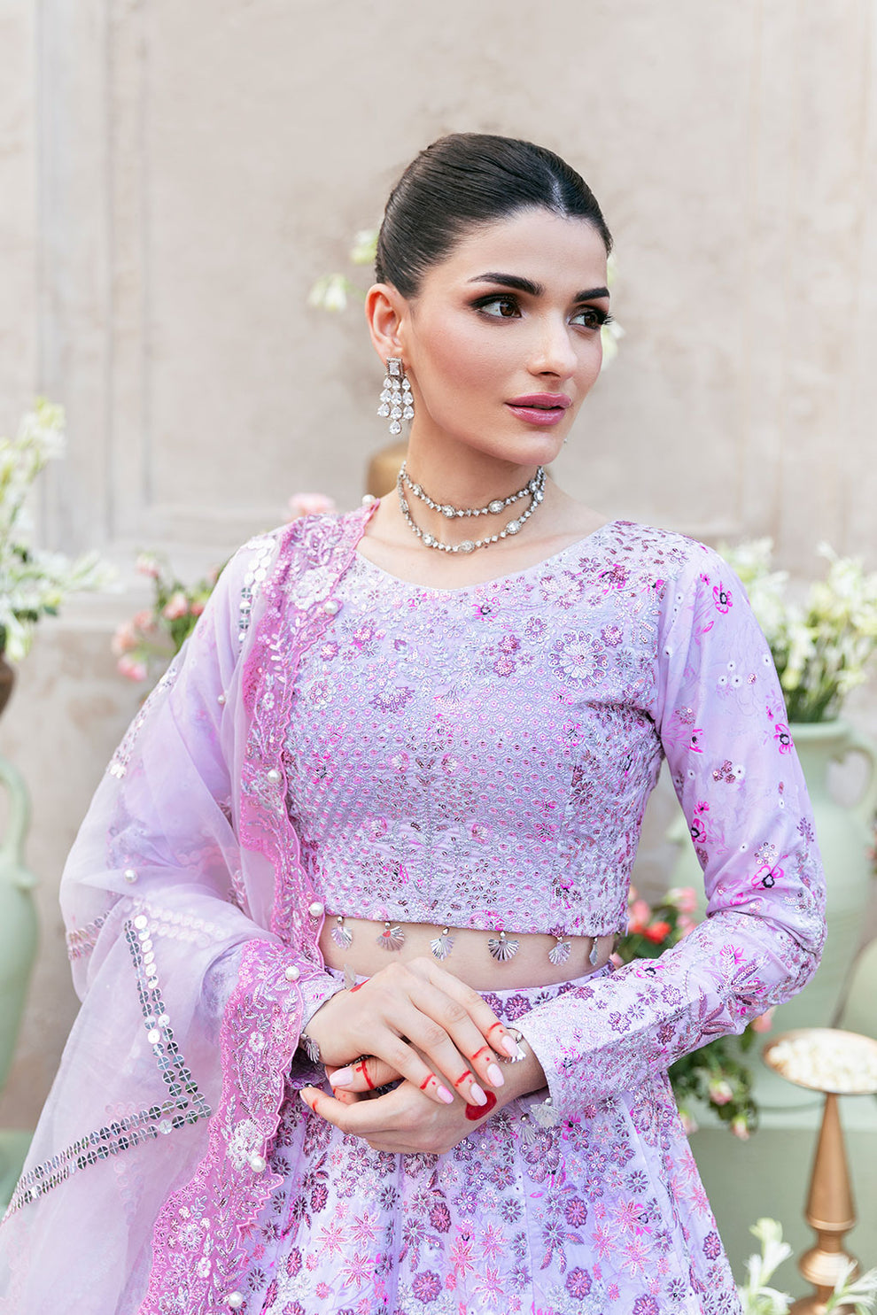 Shagna | Mehfil Festive Formals | SF-10- PANKH - by Libasekhas UK - Registered Vendor of : Ramsha - 100% Original Designer Dress