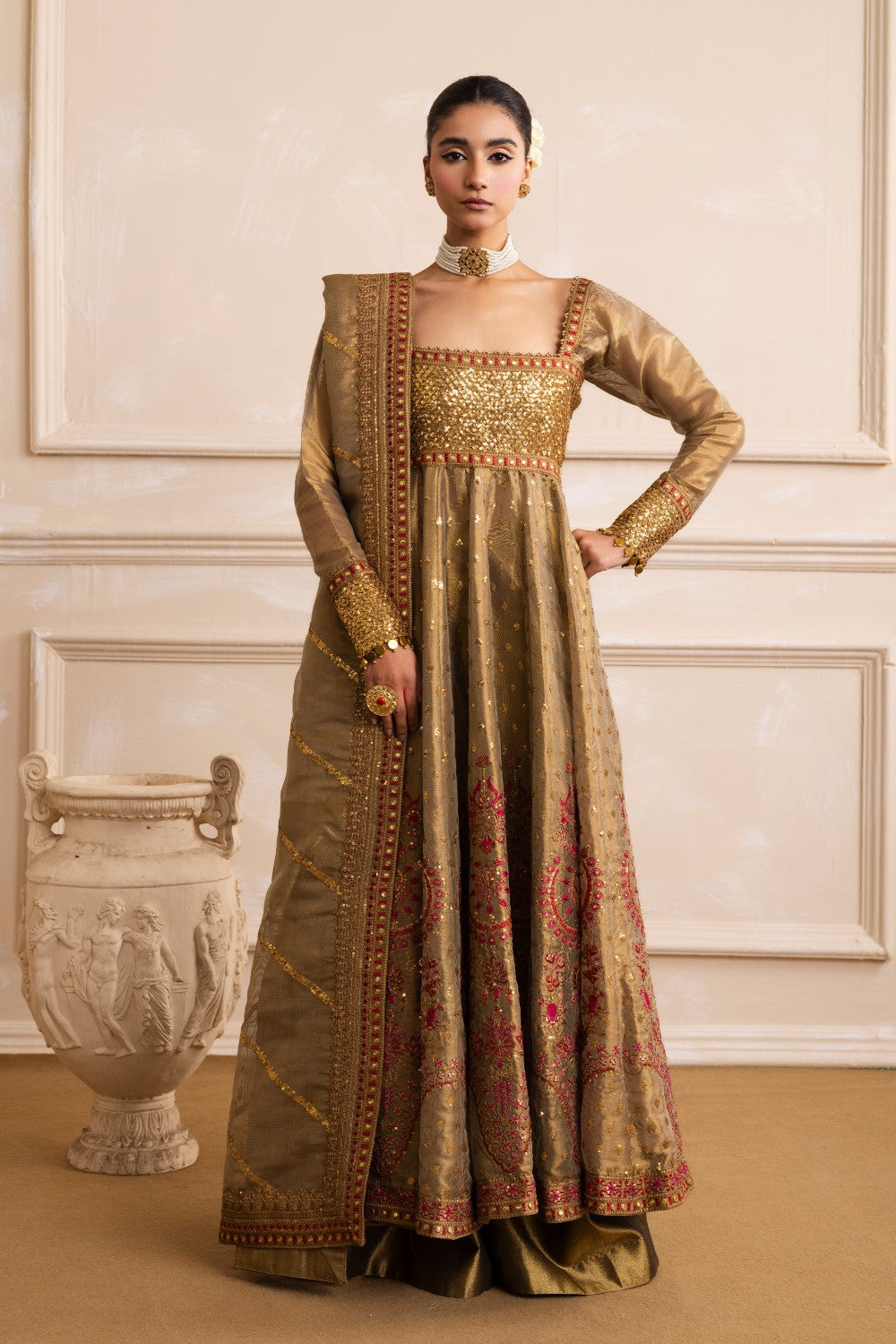 Maryum N Maria | Izara Formals | MERNEITH - MW40034 - by - Libasekhas UK - Registered Vendor of : Maryum N Maria - 100% Original Designer Dresss