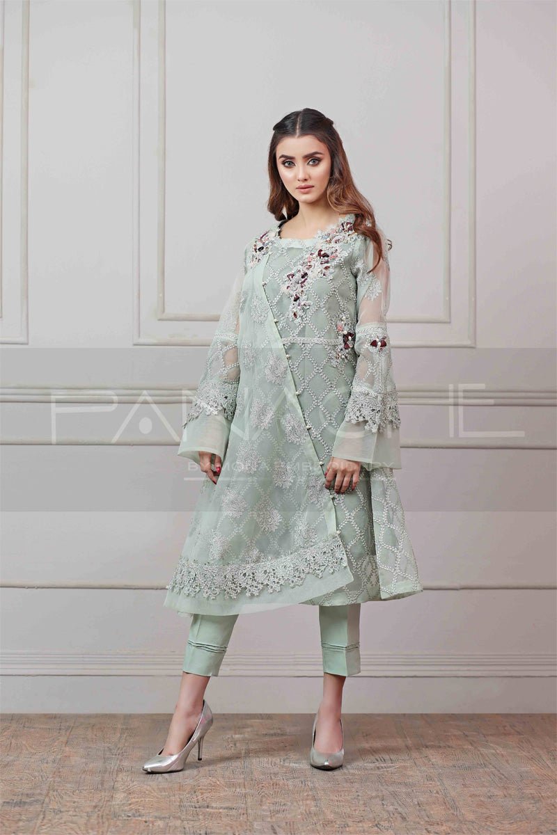 Panache | Pret | Mesmerizing Mint - by - Libasekhas UK - Registered Vendor of : Panache By Mona - 100% Original Designer Dresss