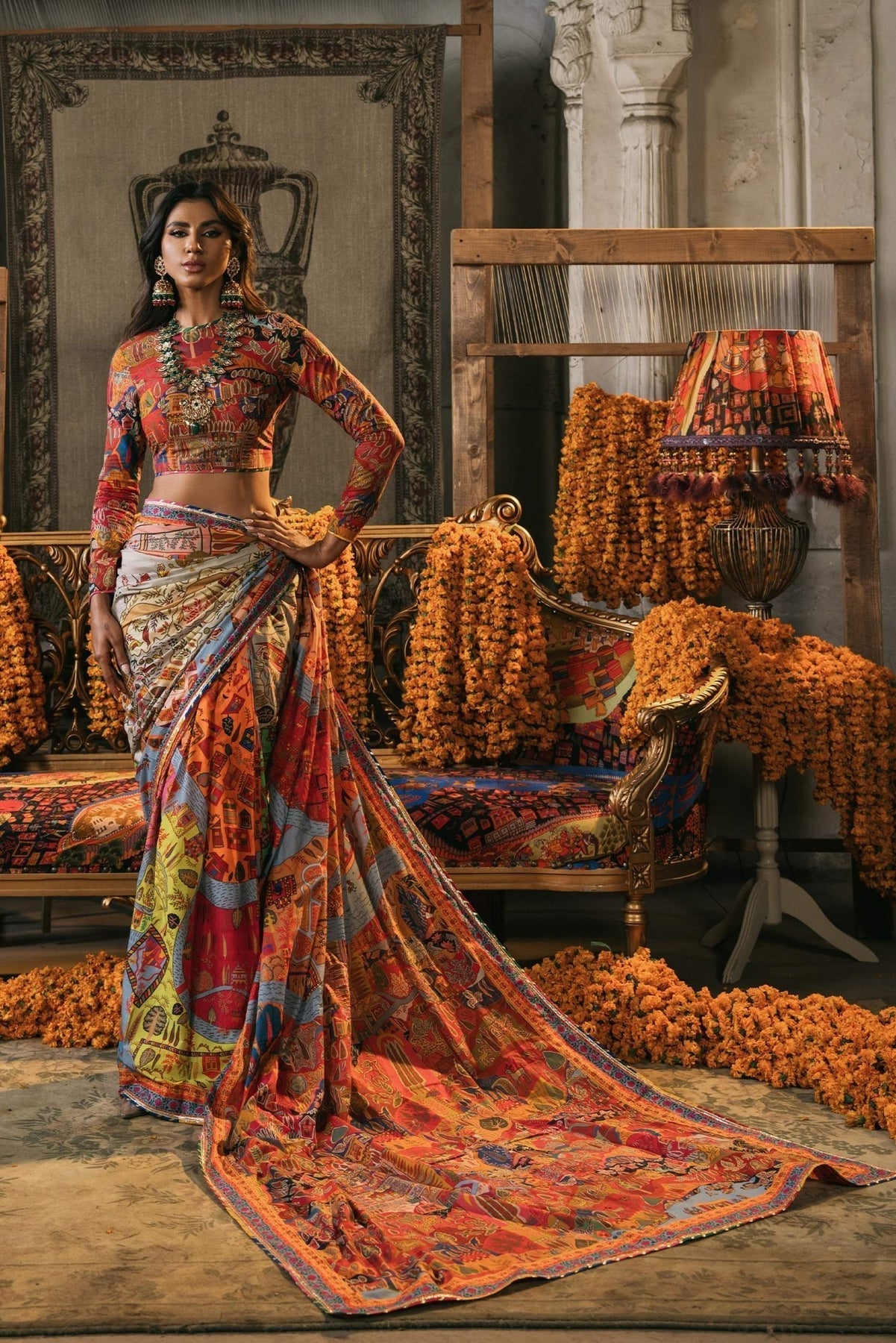 Fahad Hussayn | Lawn Banger | Mewar - by - Libasekhas UK - Registered Vendor of : Fahad Hussayn - 100% Original Designer Dresss
