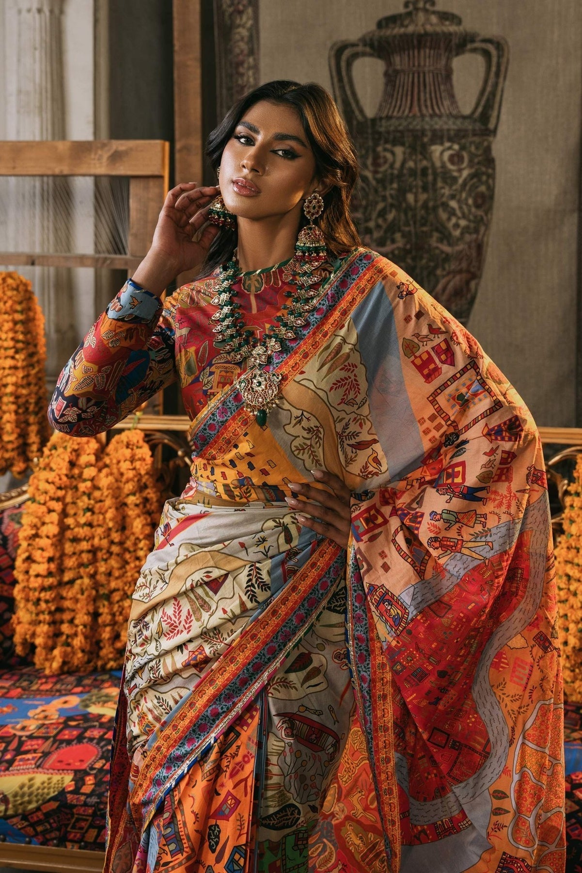 Fahad Hussayn | Lawn Banger | Mewar - by - Libasekhas UK - Registered Vendor of : Fahad Hussayn - 100% Original Designer Dresss