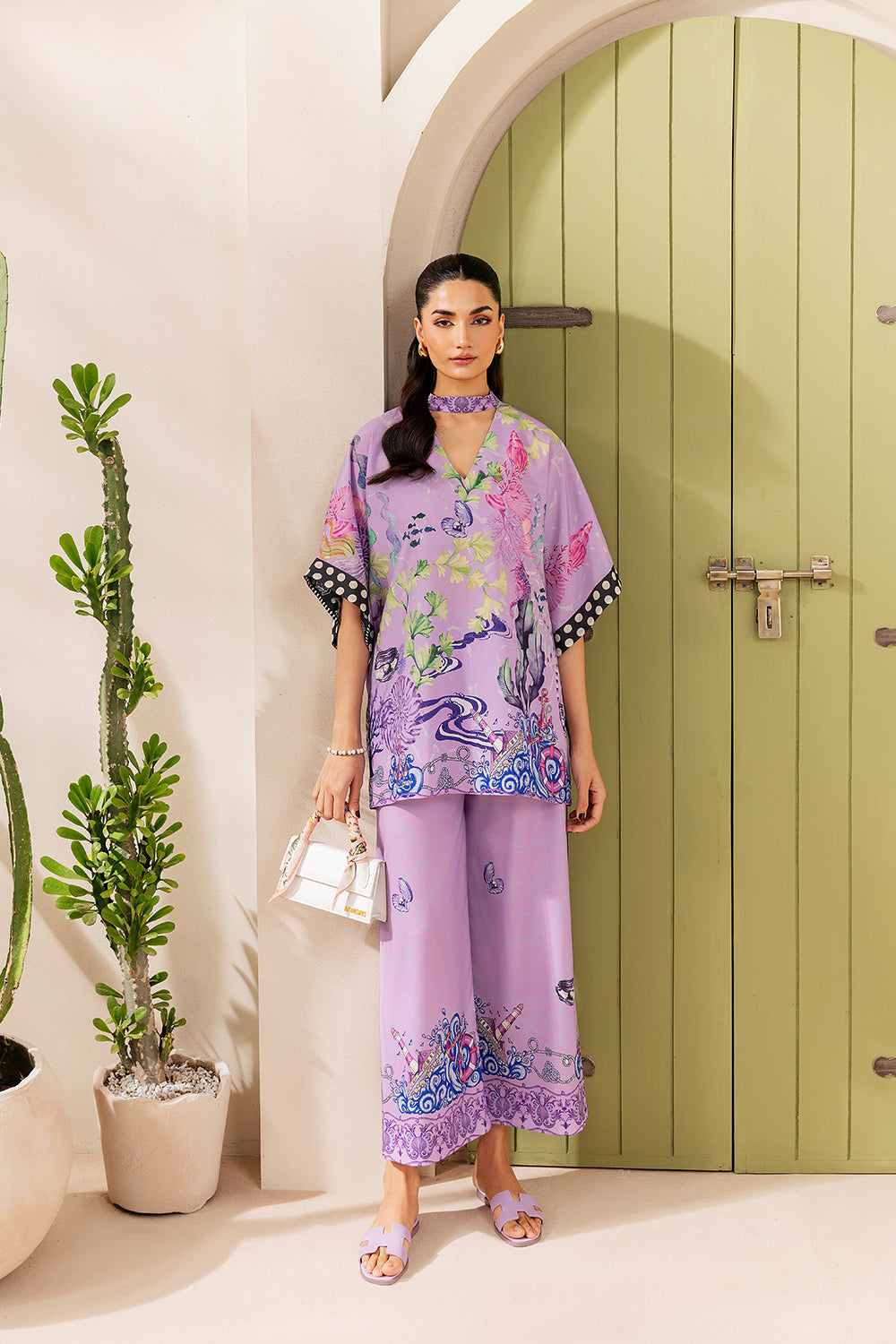 Saira Rizwan | Silk Coords 25 | LILAC LUSH - SRSP-25-10 - by Libasekhas UK - Registered Vendor of : Saira Rizwan - 100% Original Designer Dress