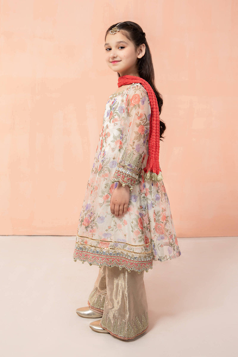 Maria B | 3 Piece Embroidered Suit | MKS-EF22-19R1 - by - Libasekhas UK - Registered Vendor of : Maria B - 100% Original Designer Dresss