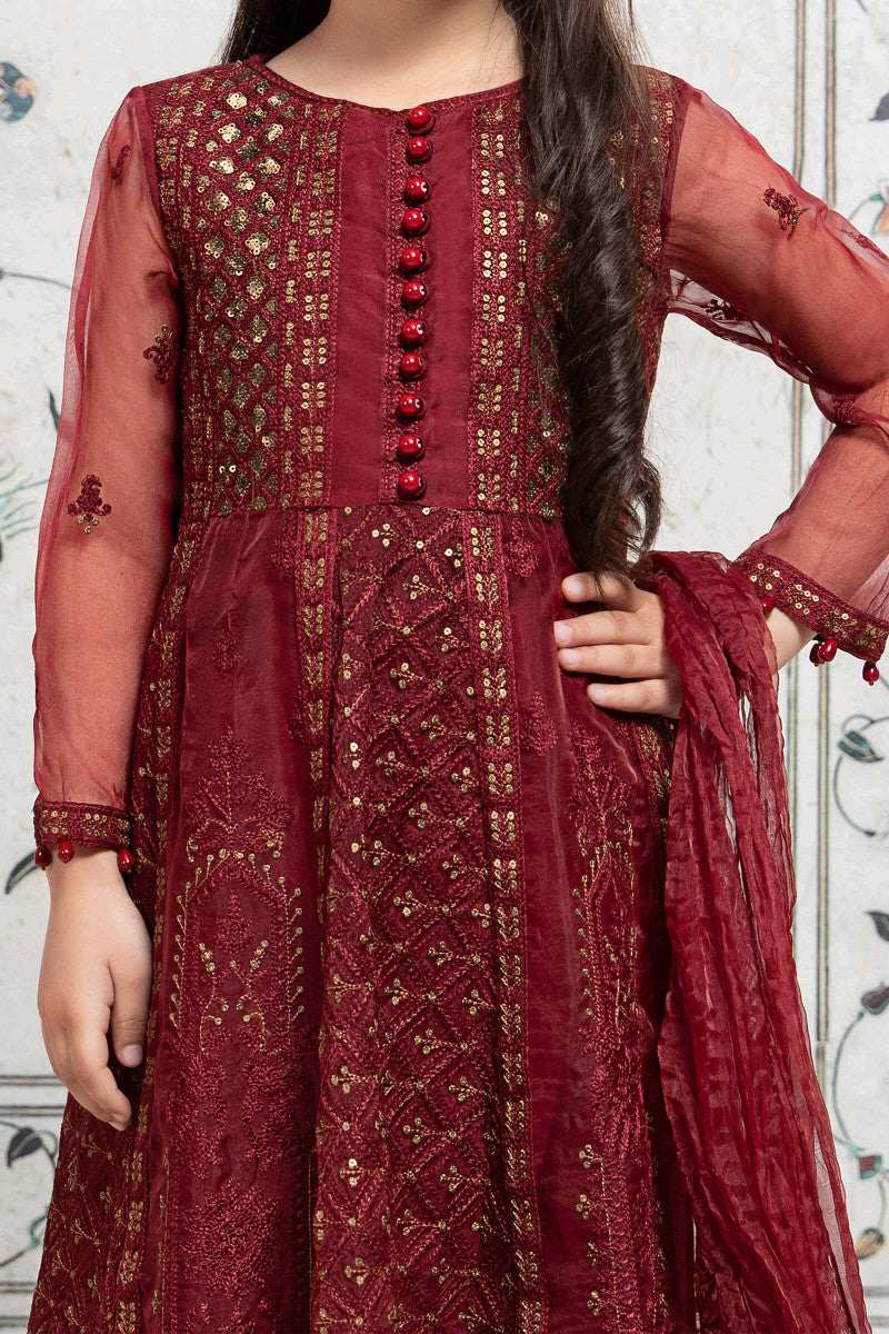 Maria B | 3 Piece Embroidered Suit | MKS-EF22-28R1 - by - Libasekhas UK - Registered Vendor of : Maria B - 100% Original Designer Dresss