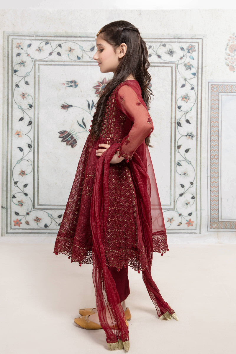 Maria B | 3 Piece Embroidered Suit | MKS-EF22-28R1 - by - Libasekhas UK - Registered Vendor of : Maria B - 100% Original Designer Dresss