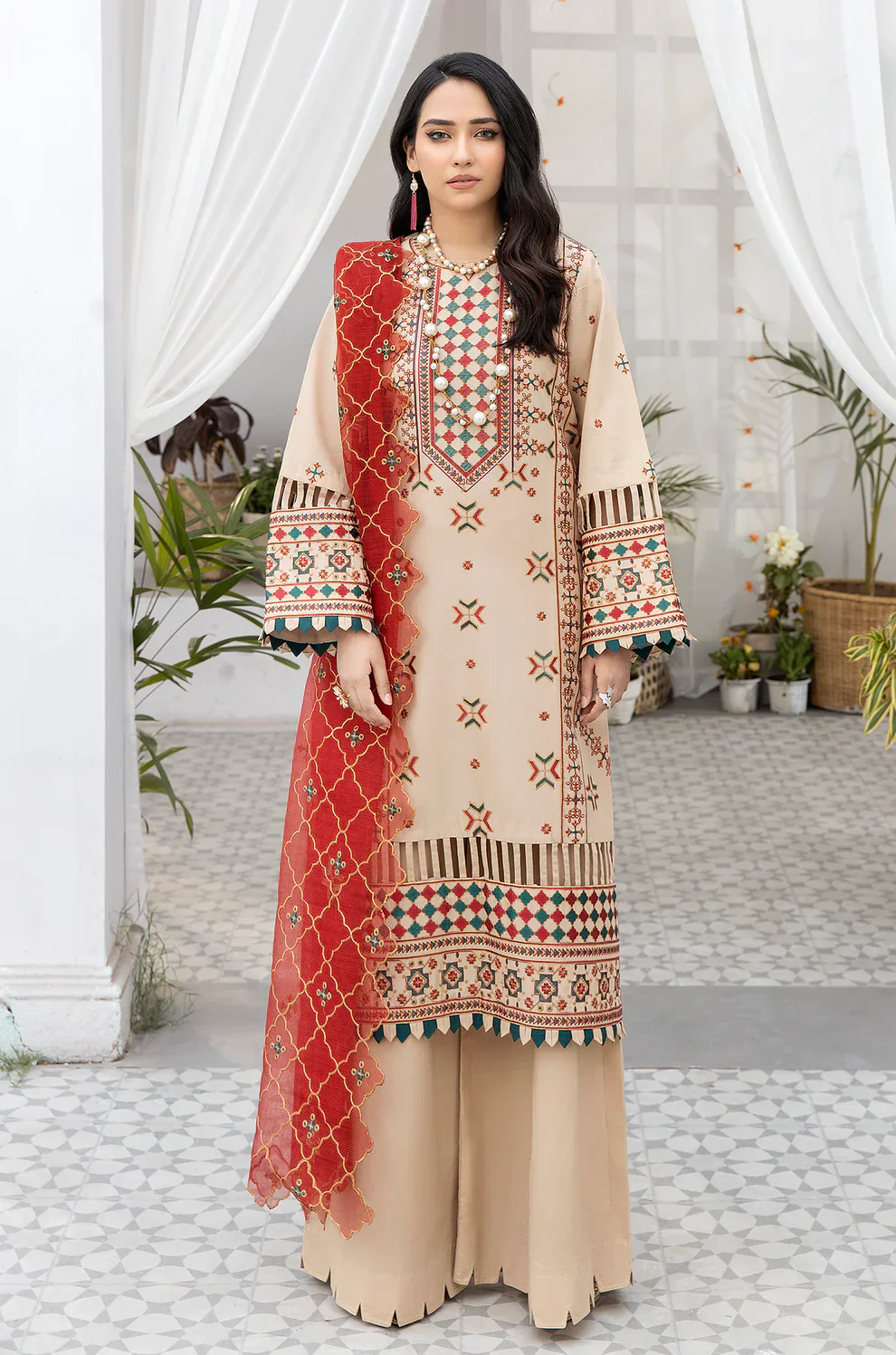 Mohagni | Muntazir Luxury Lawn 24 | AM-15 - Libasekhas