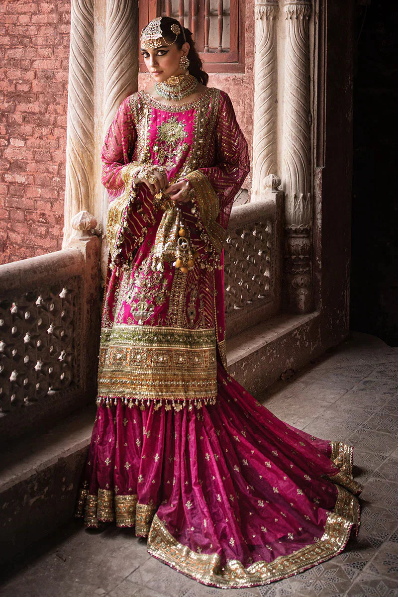 MNR | Talpur Dynasty 23 | Naranji - by - Libasekhas UK - Registered Vendor of : MNR - 100% Original Designer Dresss