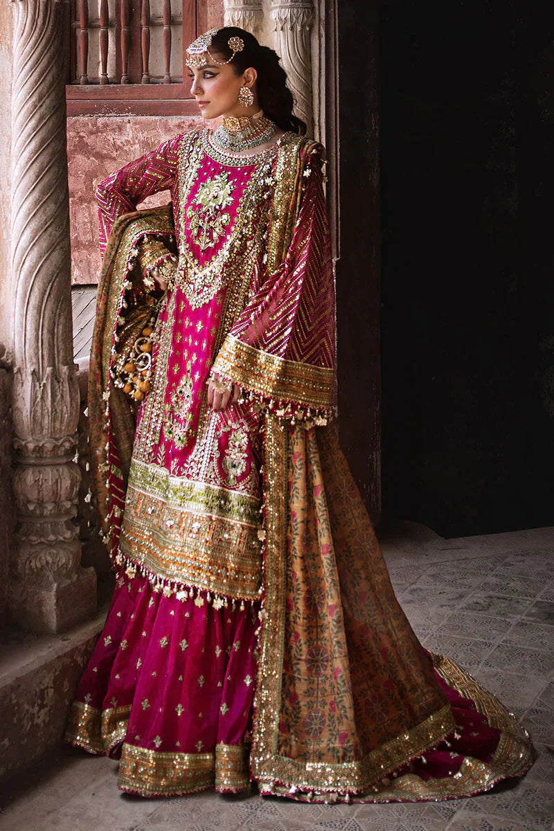 MNR | Talpur Dynasty 23 | Naranji - by - Libasekhas UK - Registered Vendor of : MNR - 100% Original Designer Dresss