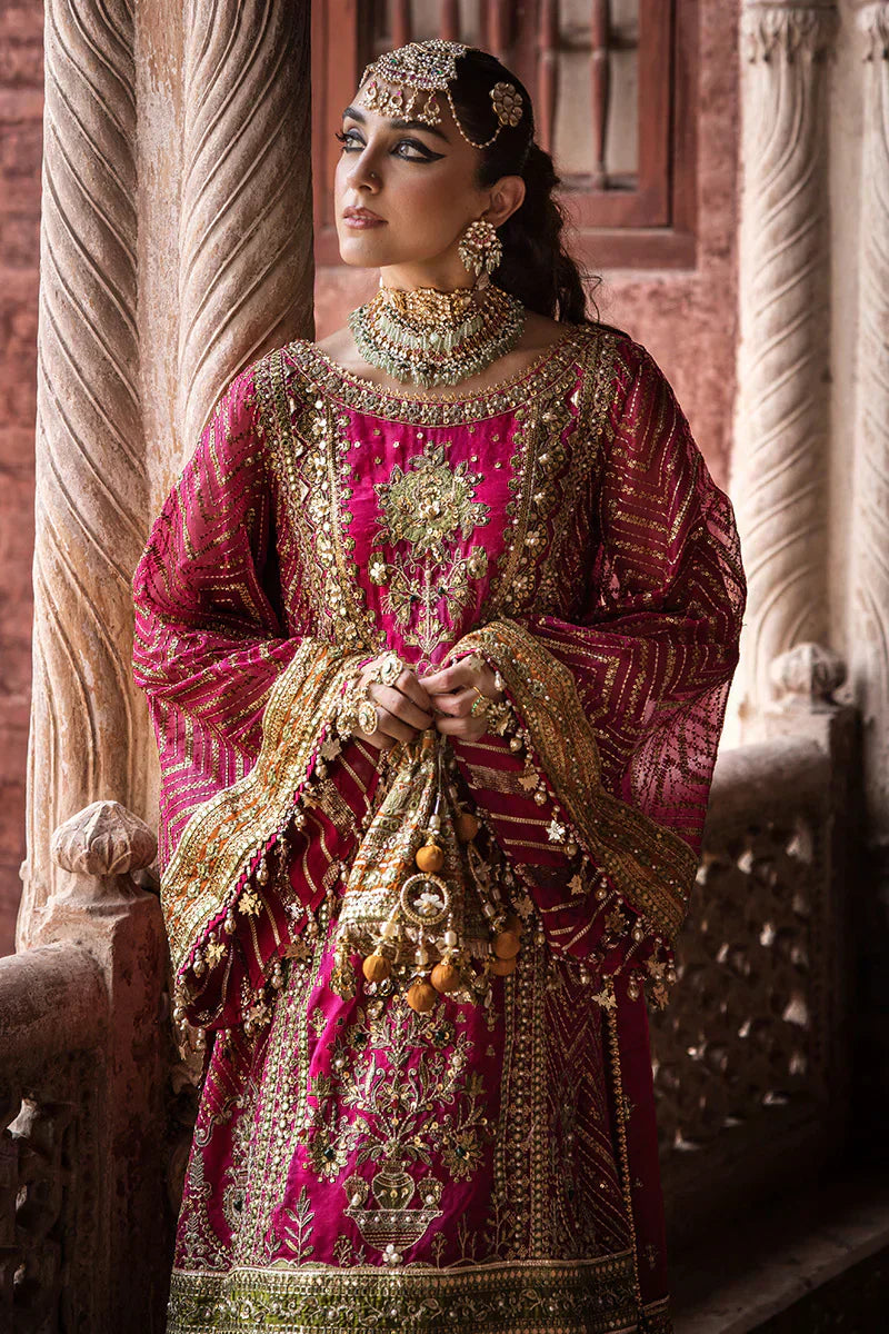 MNR | Talpur Dynasty 23 | Naranji - by - Libasekhas UK - Registered Vendor of : MNR - 100% Original Designer Dresss