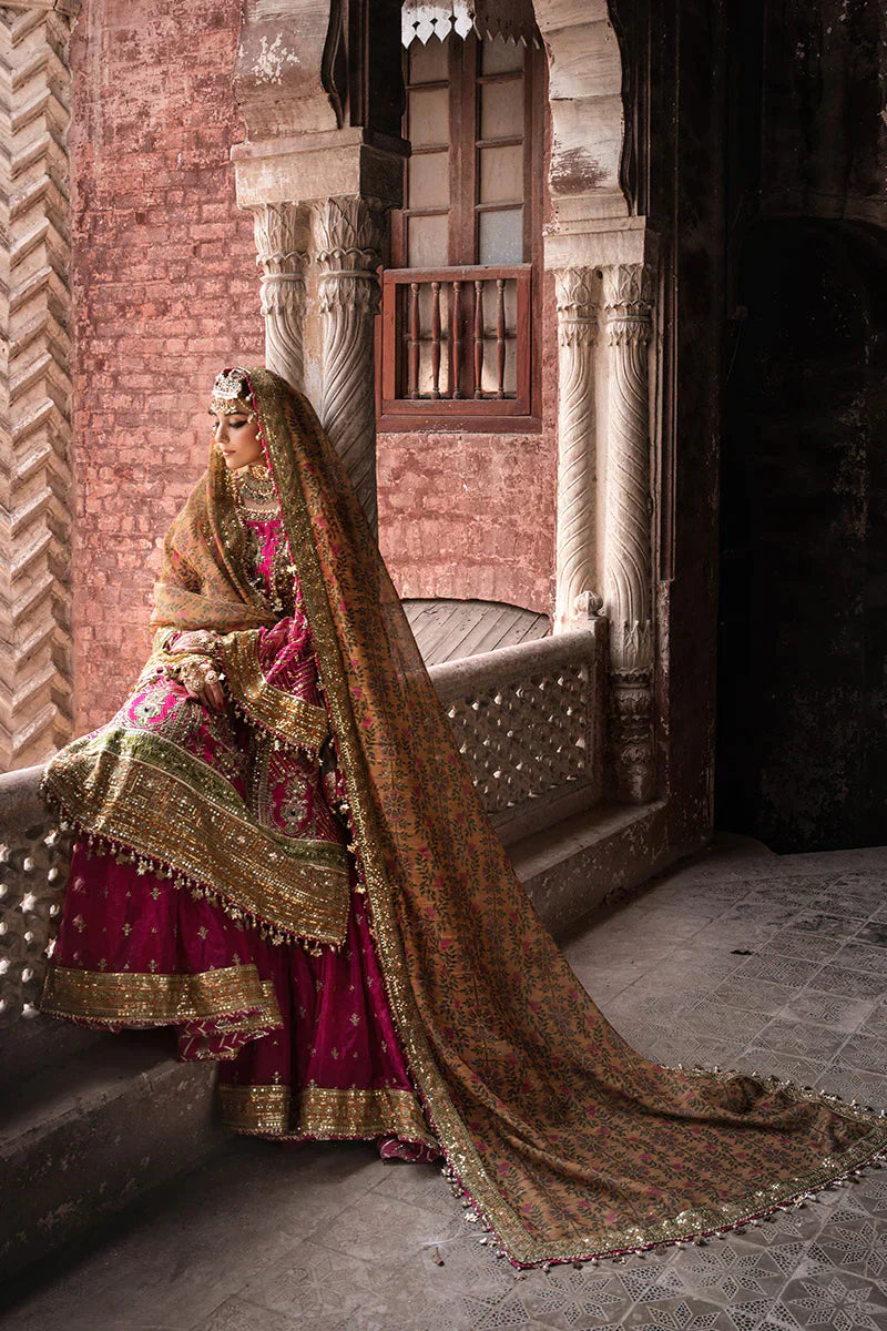 MNR | Talpur Dynasty 23 | Naranji - by - Libasekhas UK - Registered Vendor of : MNR - 100% Original Designer Dresss