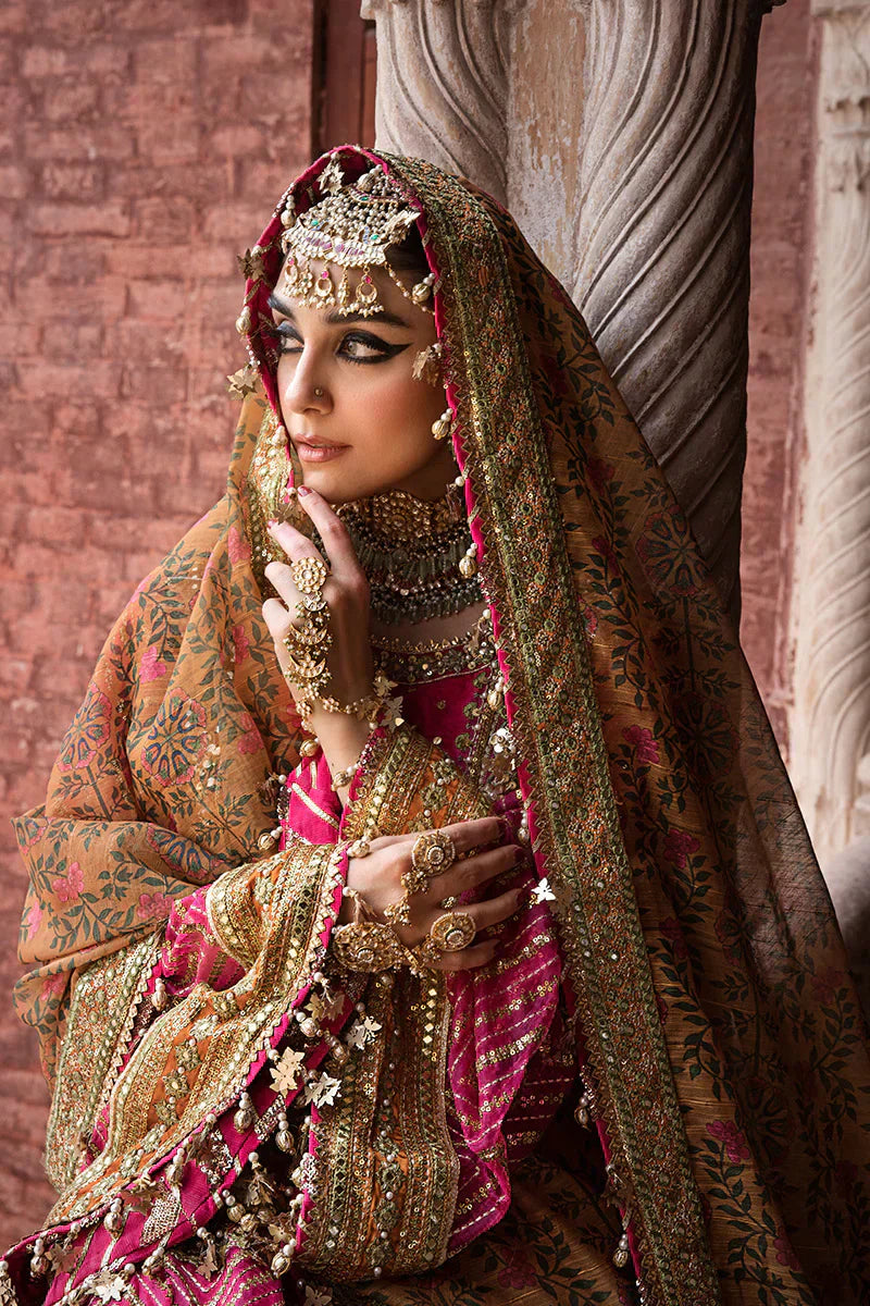 MNR | Talpur Dynasty 23 | Naranji - by - Libasekhas UK - Registered Vendor of : MNR - 100% Original Designer Dresss