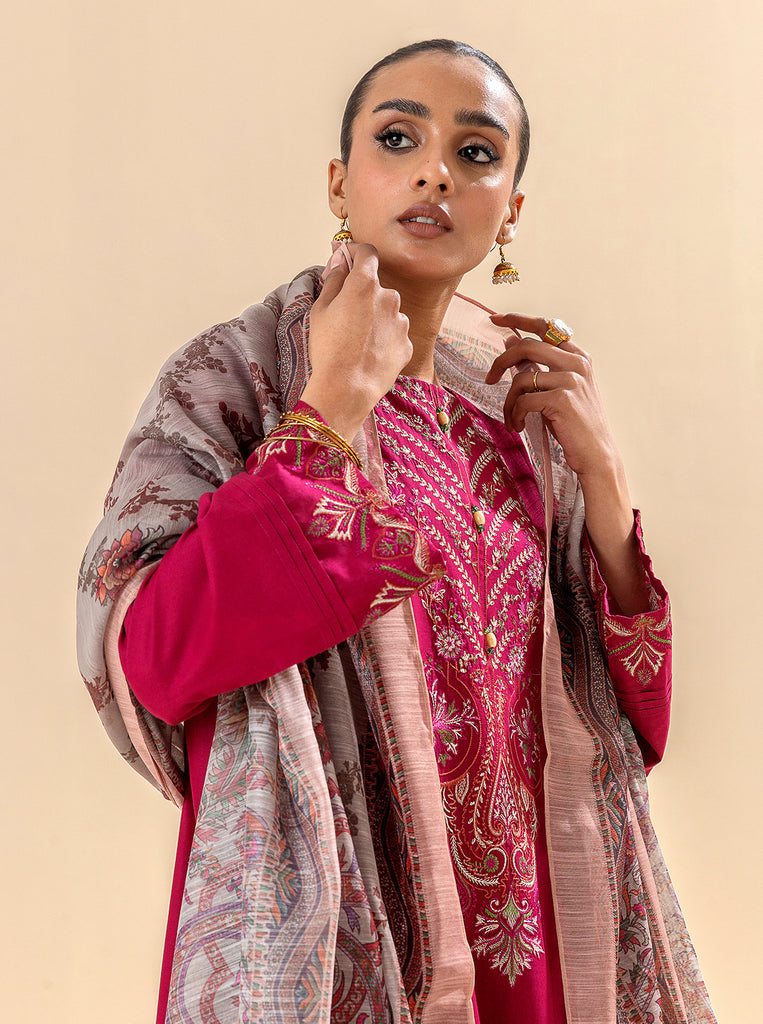 Morbagh | Lawn Collection 24 | RASPBERRY COULIS - by - Libasekhas UK - Registered Vendor of : Morbagh - 100% Original Designer Dresss