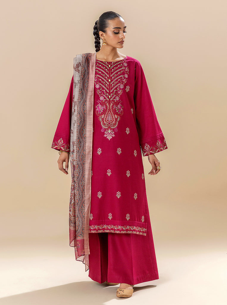 Morbagh | Lawn Collection 24 | RASPBERRY COULIS - by - Libasekhas UK - Registered Vendor of : Morbagh - 100% Original Designer Dresss