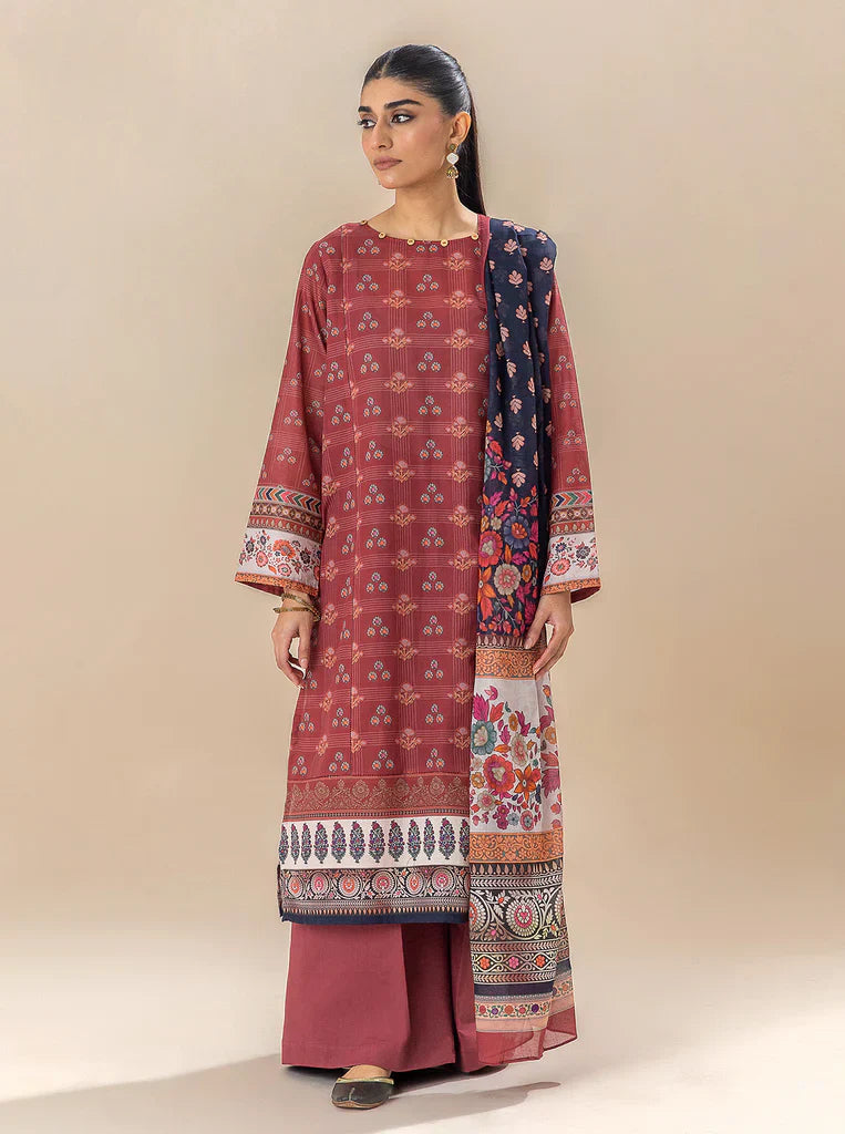 Morbagh | Lawn Collection 24 | ROYALTY RED - by - Libasekhas UK - Registered Vendor of : Morbagh - 100% Original Designer Dresss