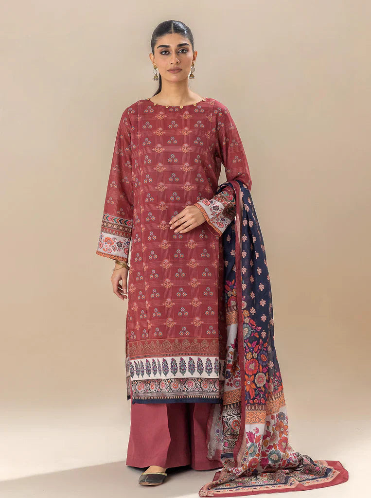 Morbagh | Lawn Collection 24 | ROYALTY RED - by - Libasekhas UK - Registered Vendor of : Morbagh - 100% Original Designer Dresss