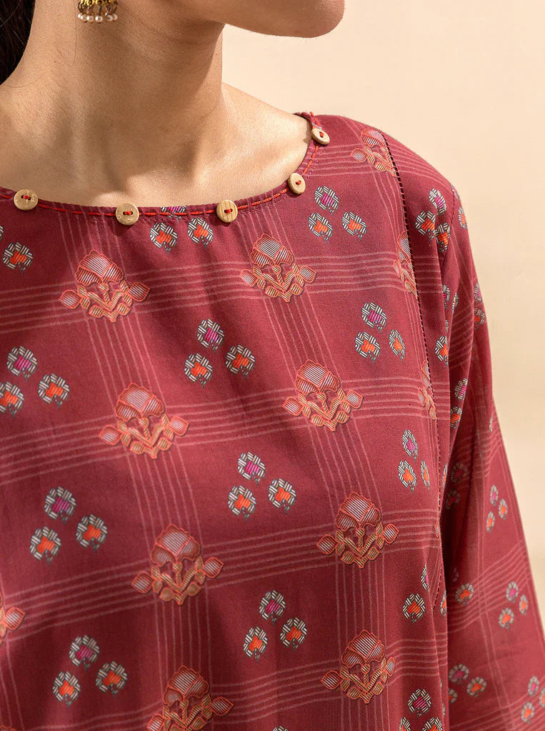 Morbagh | Lawn Collection 24 | ROYALTY RED - by - Libasekhas UK - Registered Vendor of : Morbagh - 100% Original Designer Dresss