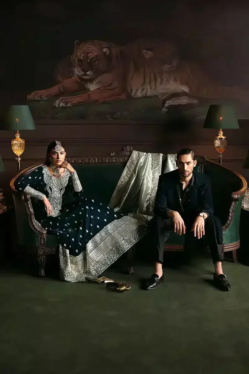 Mushq | Niloufer Velvet Edit 23 | Royan - by - Libasekhas UK - Registered Vendor of : Mushq - 100% Original Designer Dresss