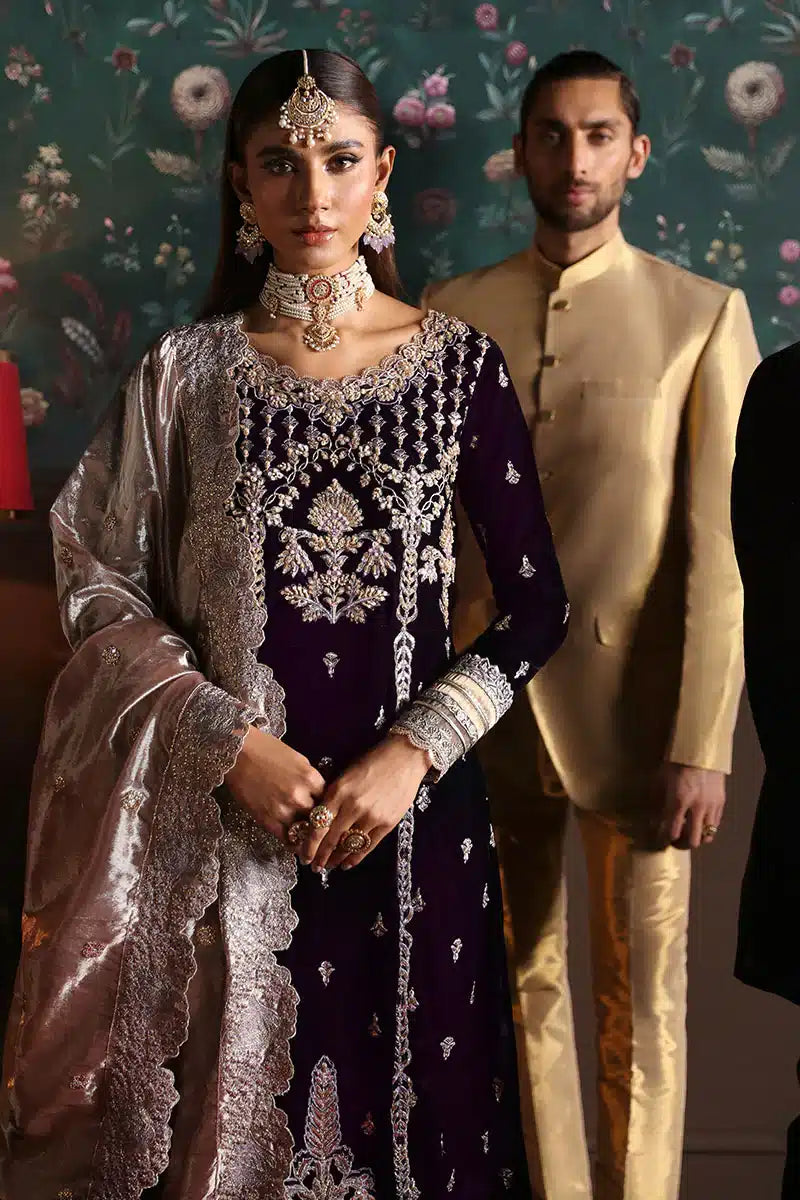 Mushq | Niloufer Velvet Edit 23 | Shirin - by - Libasekhas UK - Registered Vendor of : Mushq - 100% Original Designer Dresss