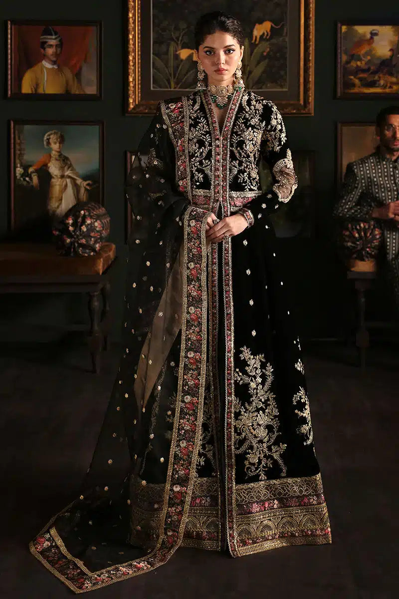 Mushq | Niloufer Velvet Edit 23 | Pari - by - Libasekhas UK - Registered Vendor of : Mushq - 100% Original Designer Dresss